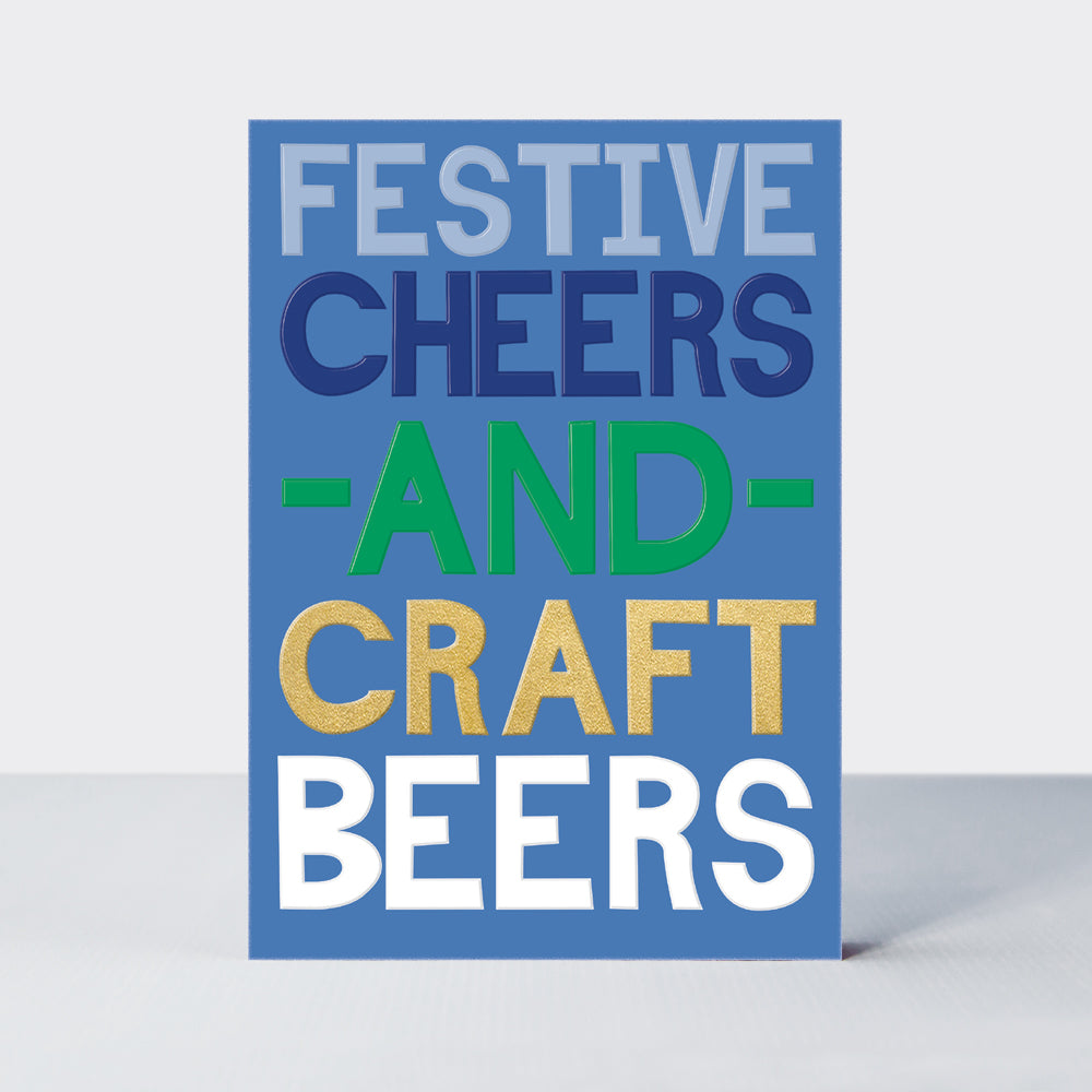 Eggnog Christmas Card - Festive Cheers & Craft Beers