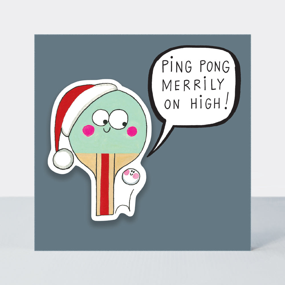 Little Nuggets Christmas Card - Ping Pong Merrily on High