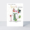 Sugar Plum - Special Son/Snowman - Greetings Card