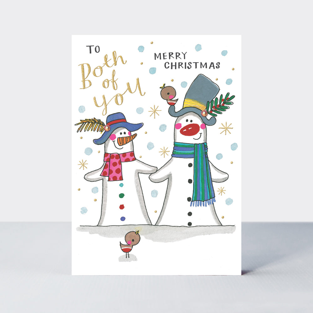 Sugar Plum - To Both Of You/Snowmen - Greetings Card