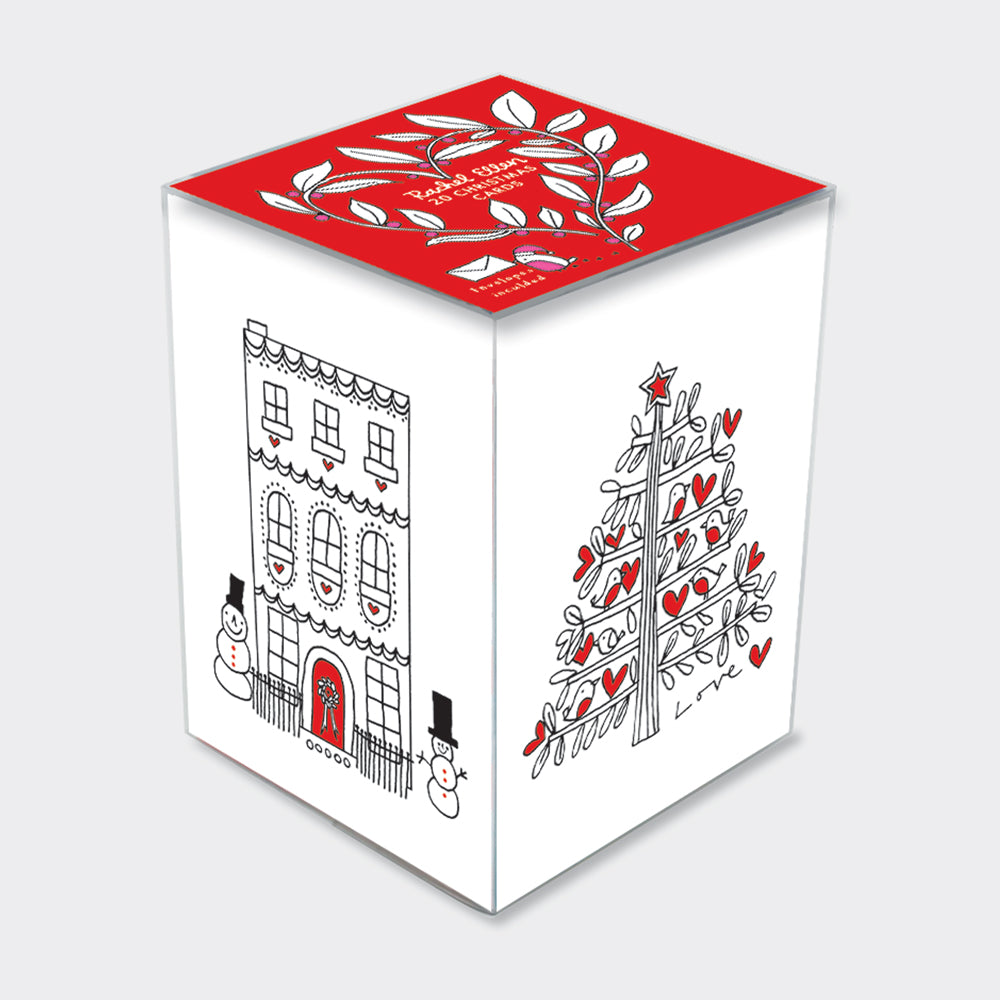 Christmas Card Box - Almond (20 Cards)