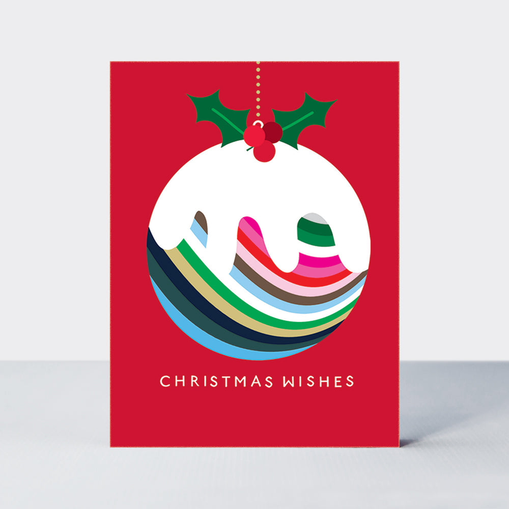 Rectangular Christmas Card Box - Baubles &amp; Bottles - Box of 20 Cards