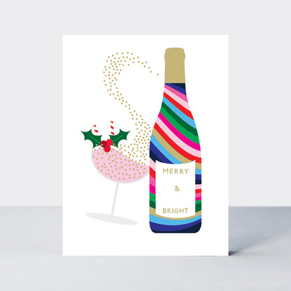 Rectangular Christmas Card Box - Baubles &amp; Bottles - Box of 20 Cards
