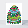 Rectangular Christmas Card Box - Santa & Friends - Box of 20 Cards