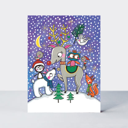 Rectangular Christmas Boxes - Christmas animals