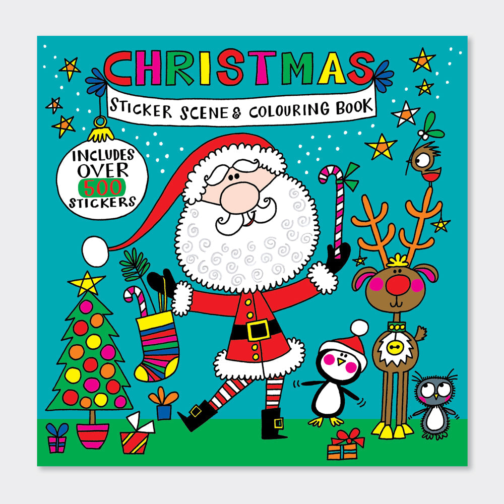 Sticker Scene and Colouring Activity Book - Christmas