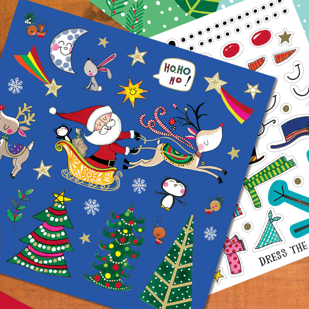 Sticker Scene and Colouring Activity Book - Christmas