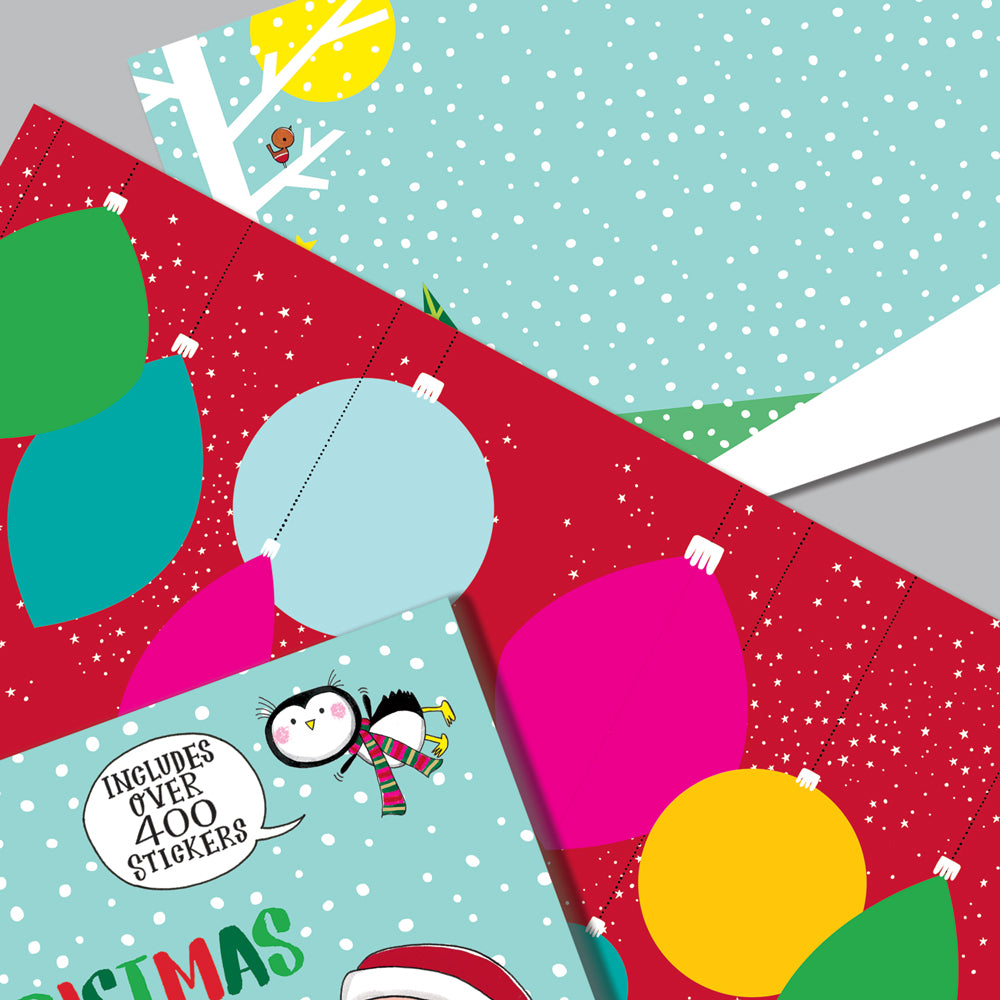 Sticker Scene and Colouring Activity Book - Christmas