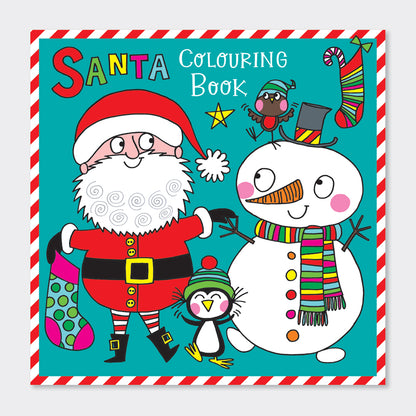 Christmas Square Colouring Book - Santa &amp; Snowman