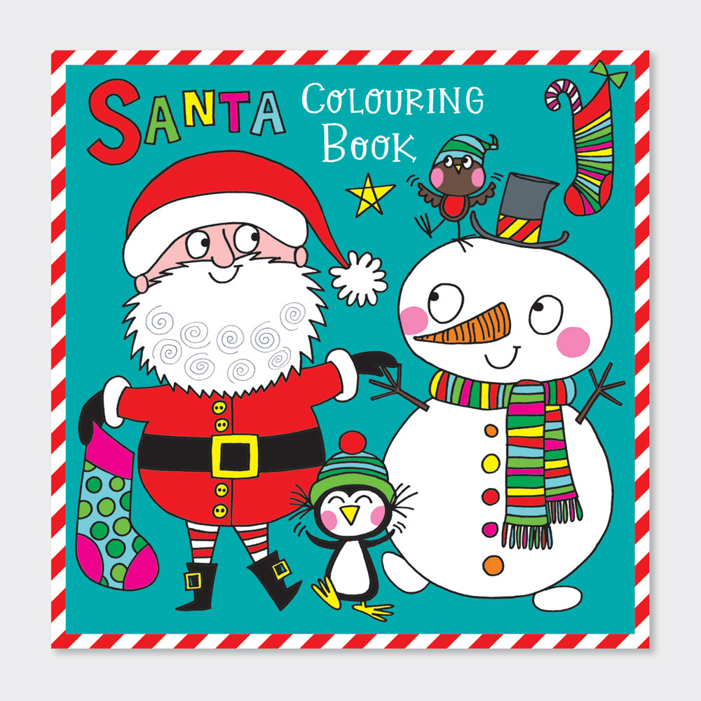 Christmas Colouring Book - Santa & Snowman