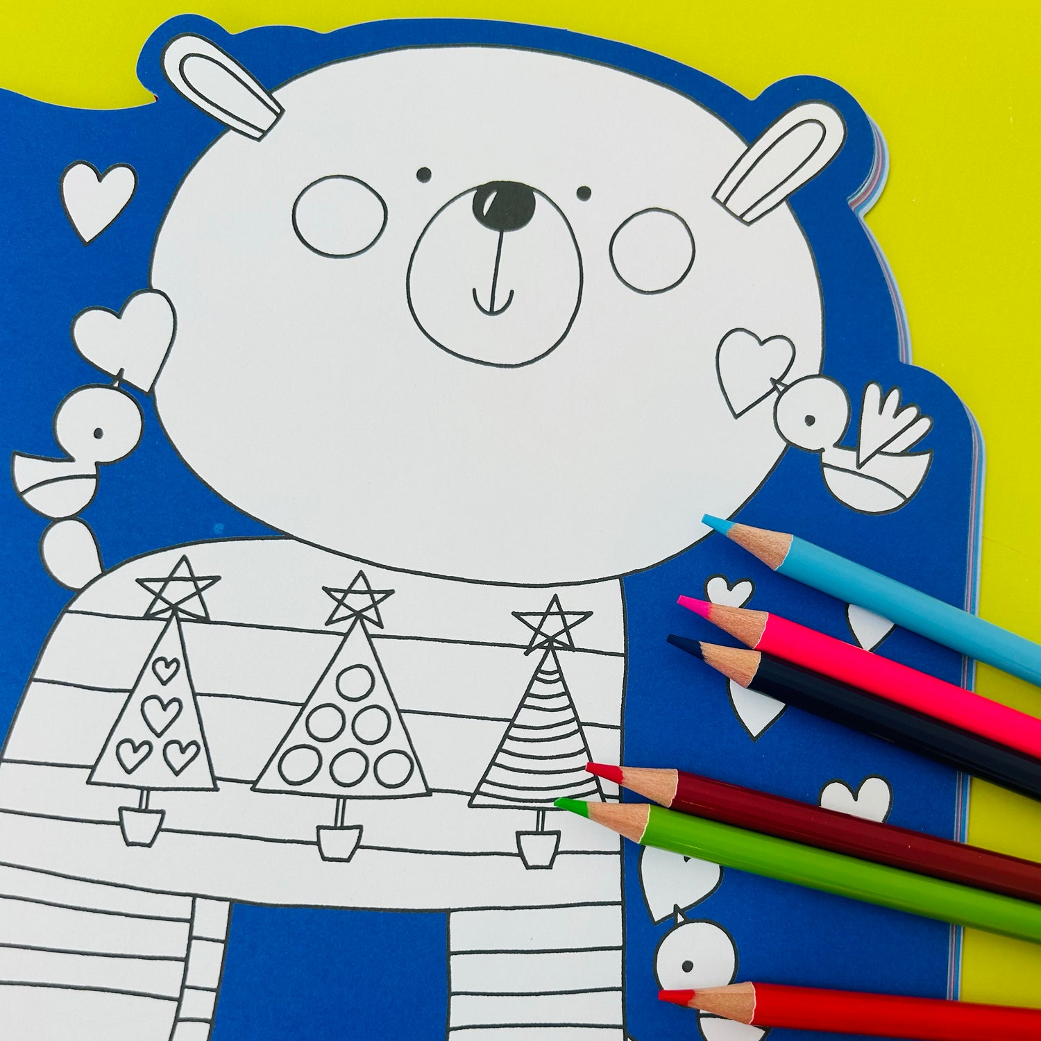 Christmas Colouring Book With Stickers