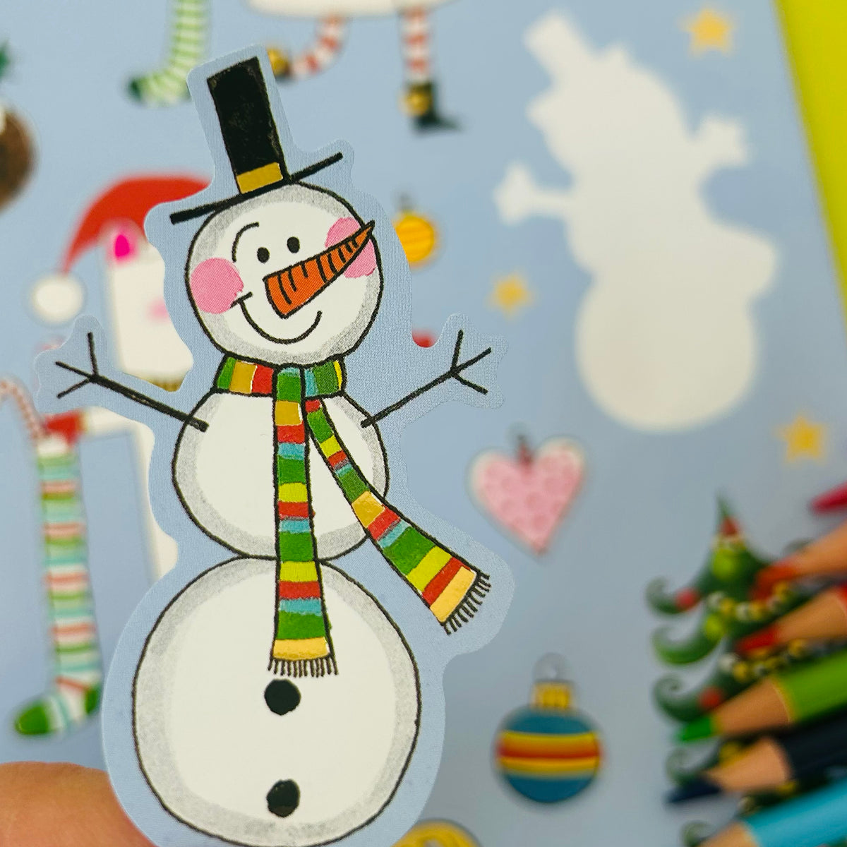 Christmas Colouring Book With Stickers