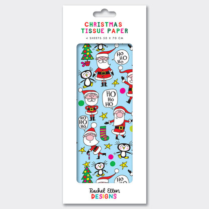 Christmas Tissue Paper - Santas