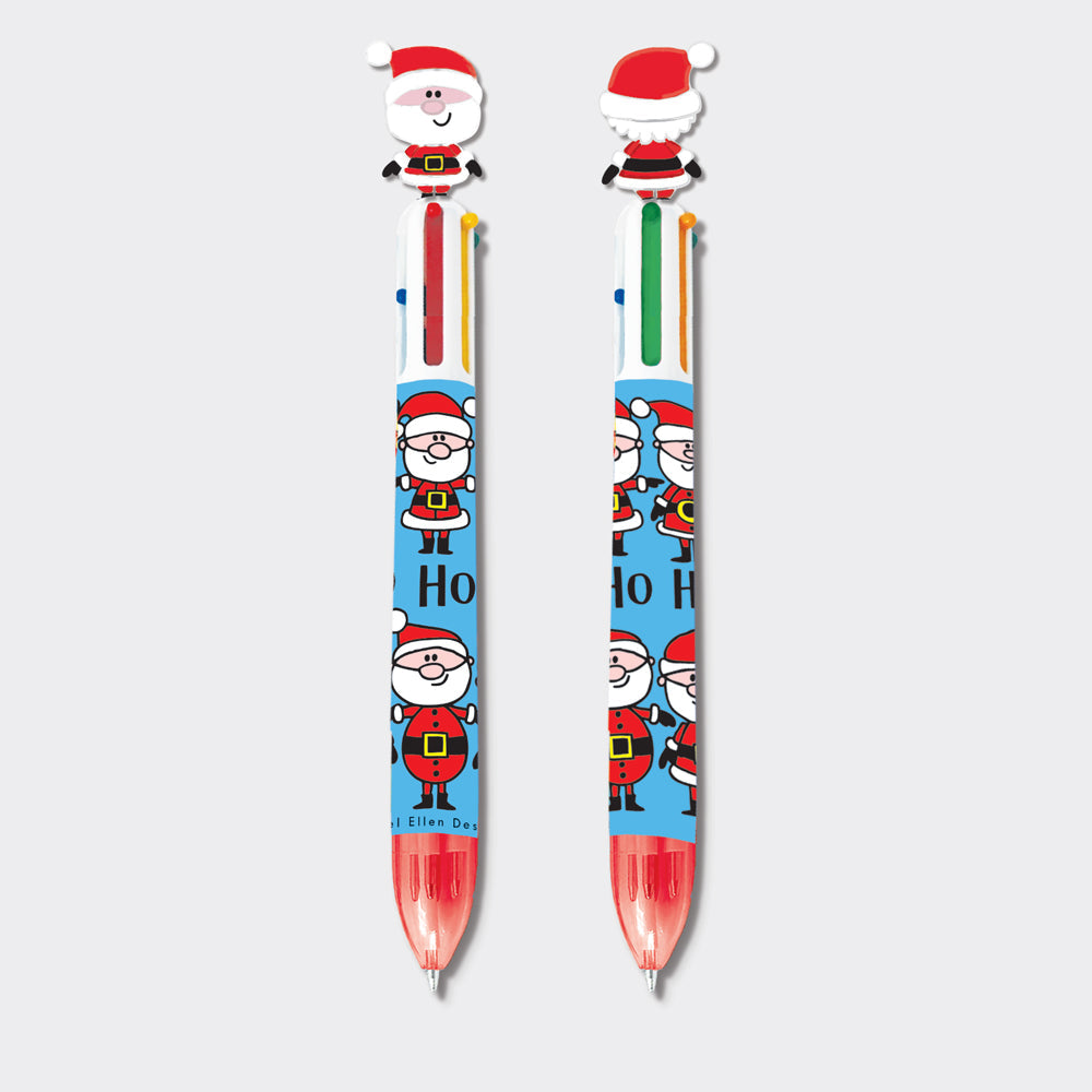 Santa Pen With Topper