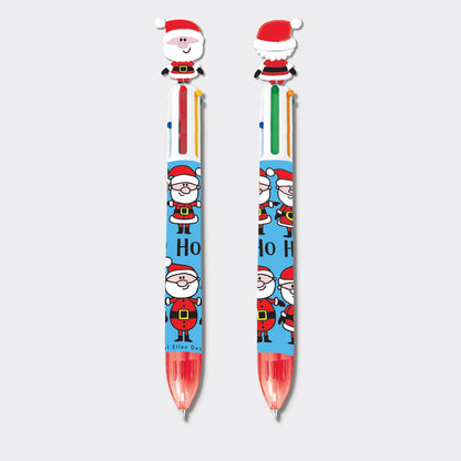 Santa Pen With Topper