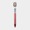 Six Colour Ballpoint Christmas Pen - Penguin Topper