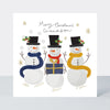 Yule Log Christmas Card - Merry Christmas Grandson