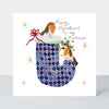Yule Log Christmas Card - Merry Christmas Husband