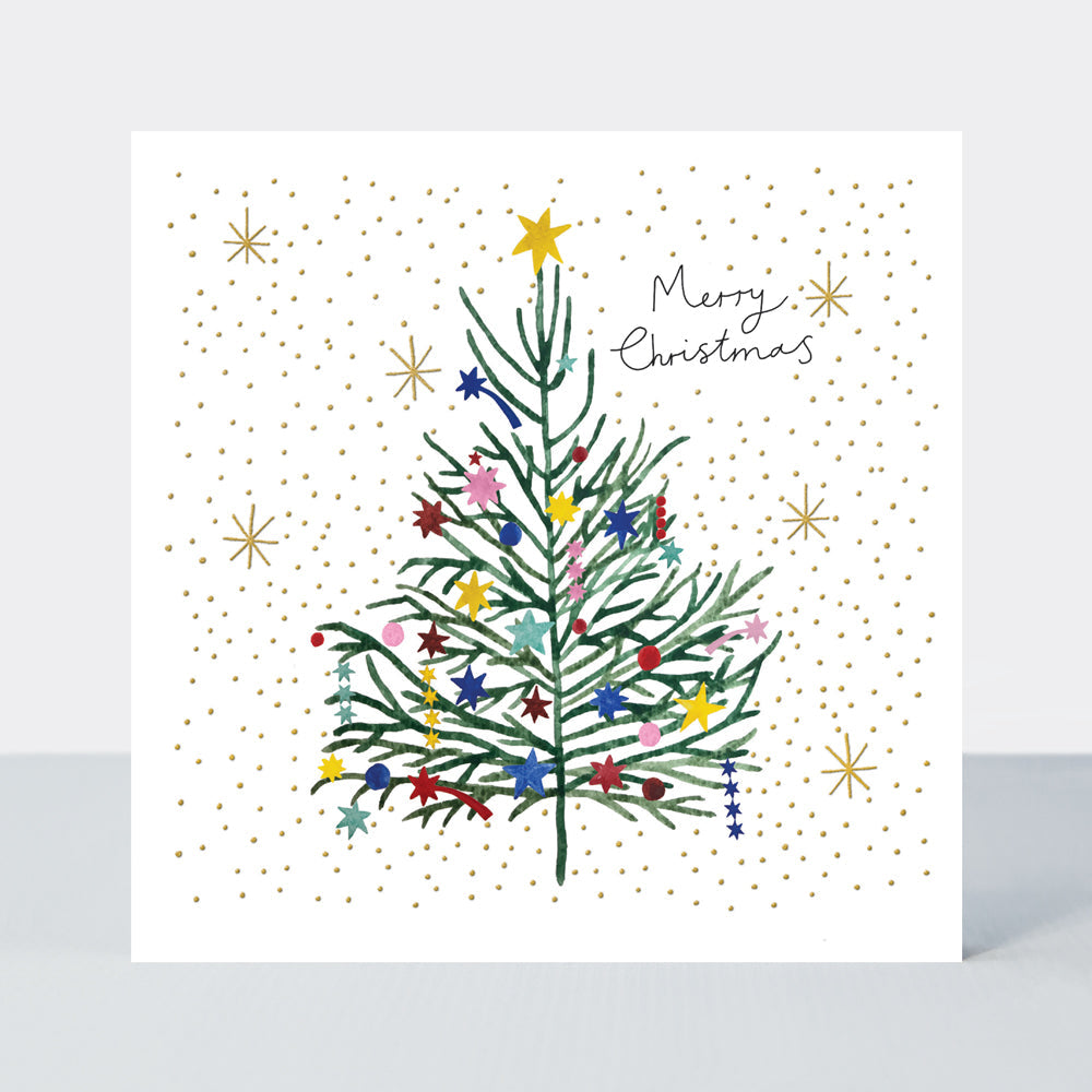 Yule Log Christmas Card - Merry Christmas