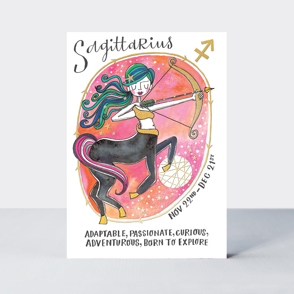 Zodiac Birthday Card - Sagittarius