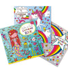 Mermaids, Unicorns & Girls Rule Colouring Book Set of 3