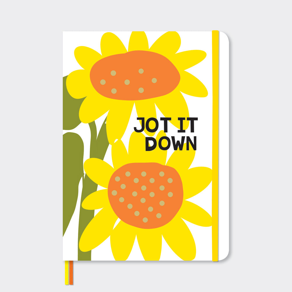 A5 Notebook - Jot It Down/Sunflowers