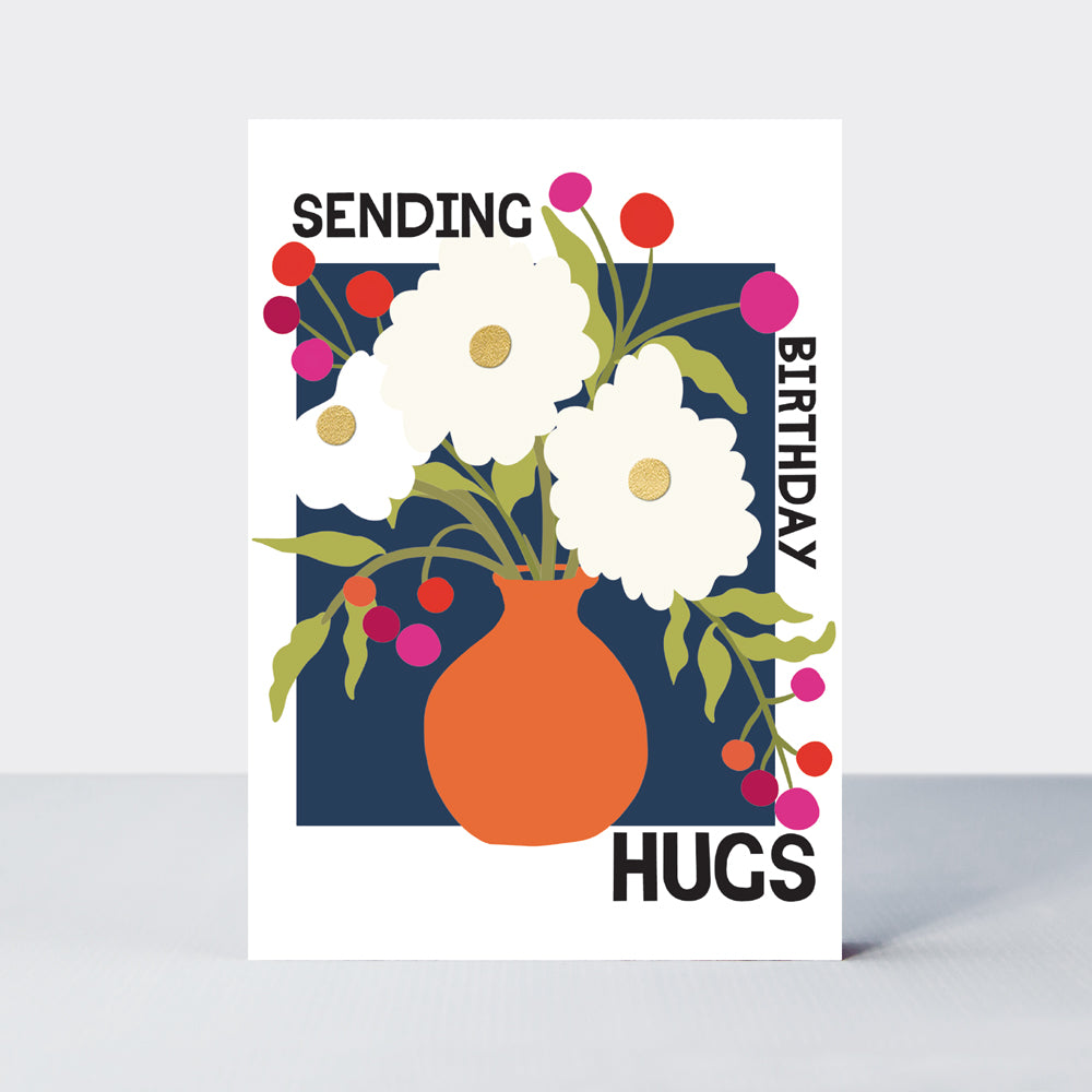 Belle - Sending Birthday Love Bunch of Peonies  - Birthday Card