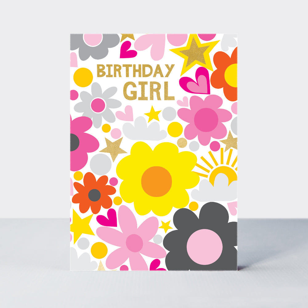 Checkmate - Birthday Girl/Love Hearts, Stars & Flowers