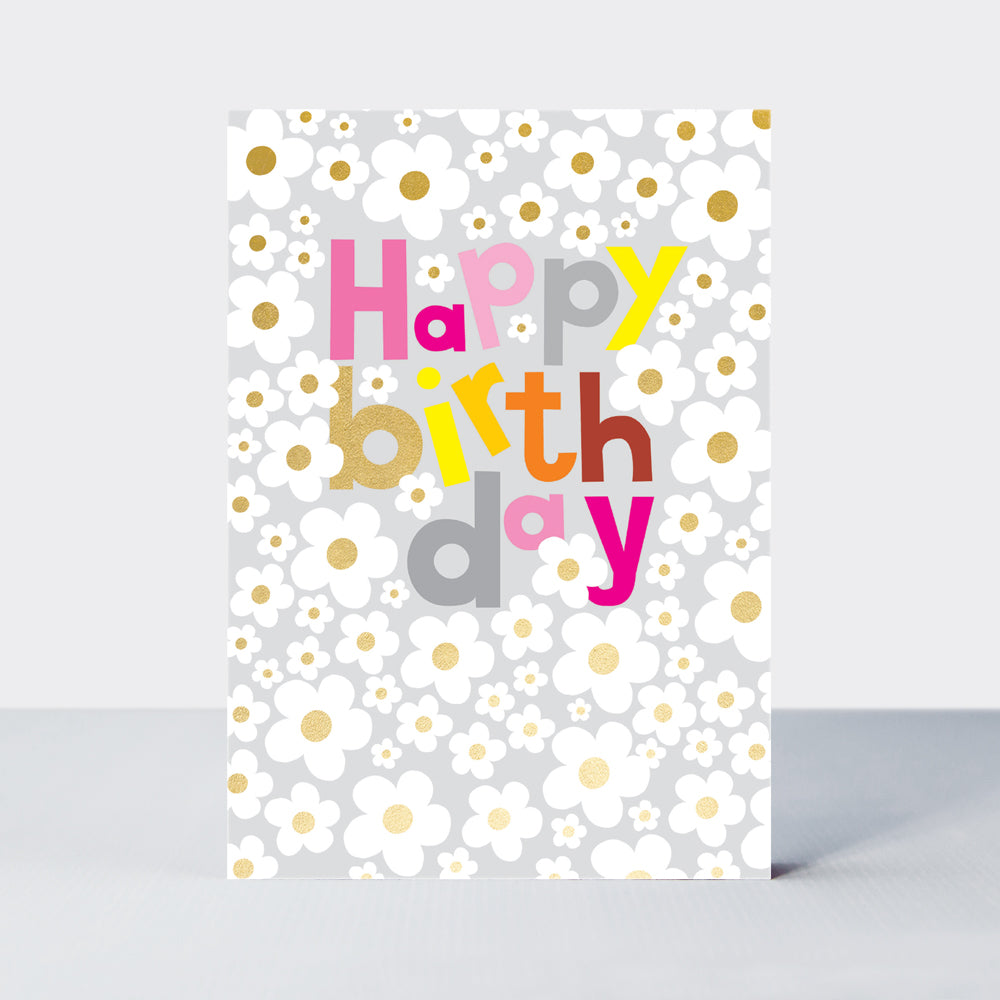 Checkmate - Happy Birthday Daisies  - Birthday Card