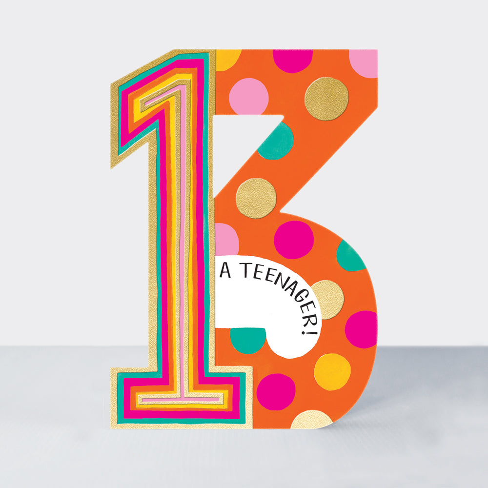 Cookie Cutters - Age 13 - A Teenager - Birthday Card