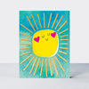 Foiled Pack of notecards - Sunshine/blank