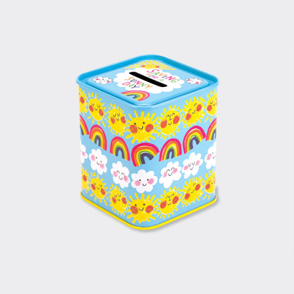 Money Box Tin - Saving For A Sunny Day