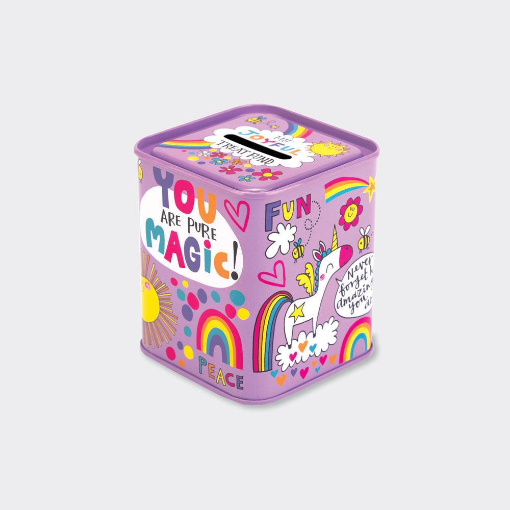 Money Box Tin - Unicorns - You Are Pure Magic