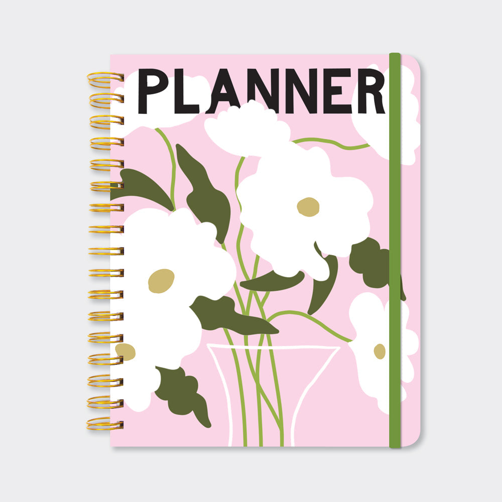Wiro Planner Notebook with a beautiful floral design for stylish organization.