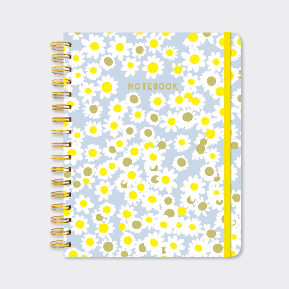 A pretty floral notebook, with a sweet daisy design